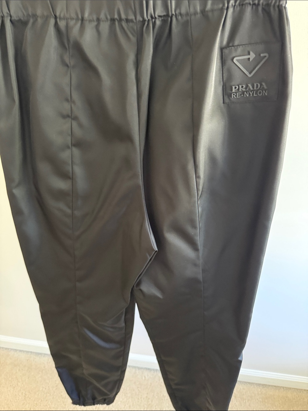 Authentic black Prada  Re/Nylon Track Pants - Picture 8 of 9